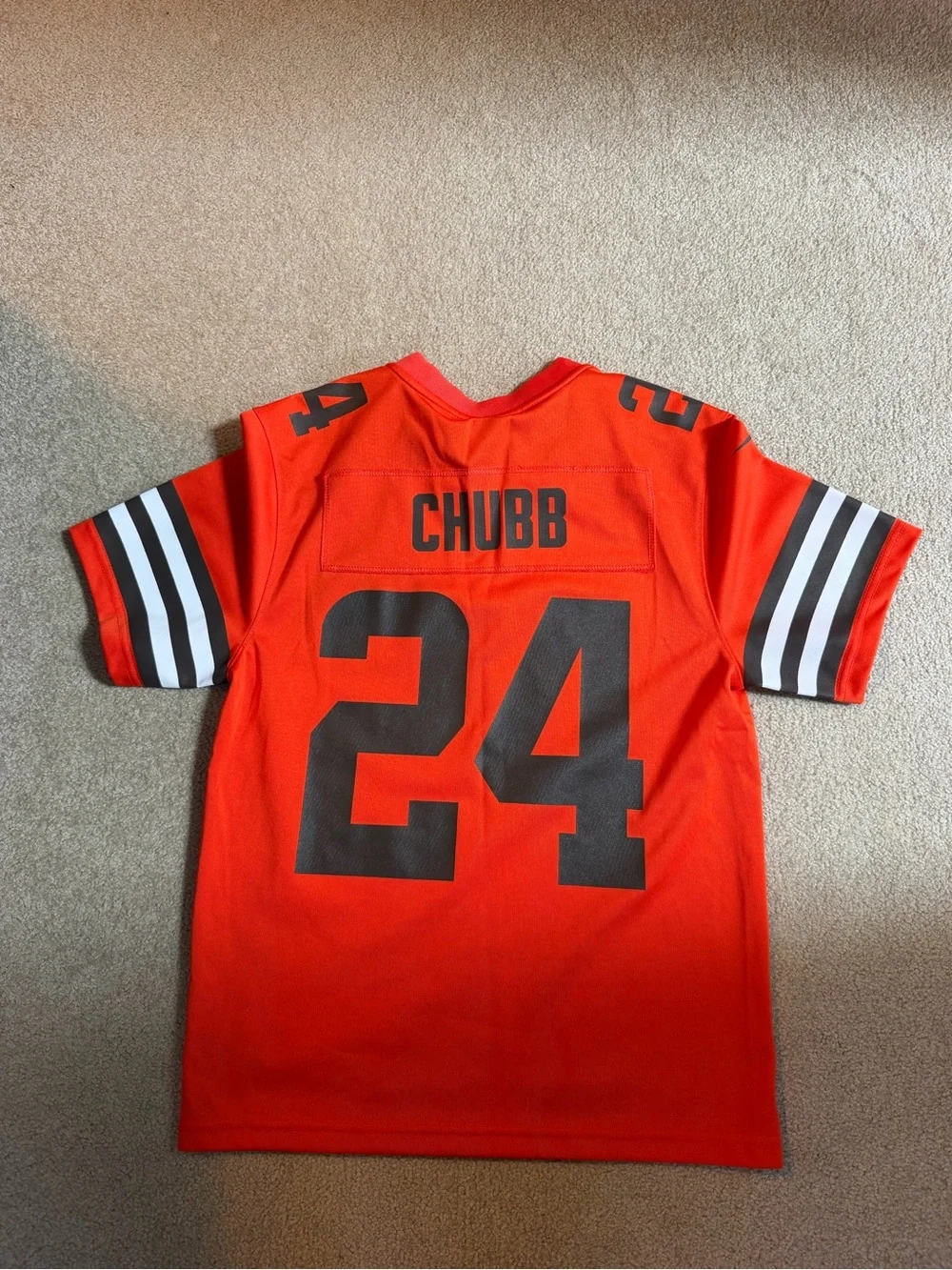 Nike Kids Orange & Brown #24 Football Jersey